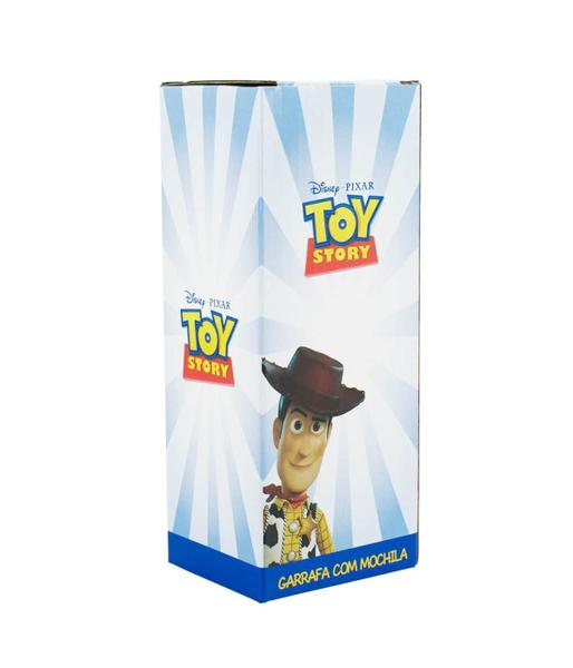 Imagem de Garrafa Woody Toy Story 450Ml Mochila Tipo Saco 30X43Cm