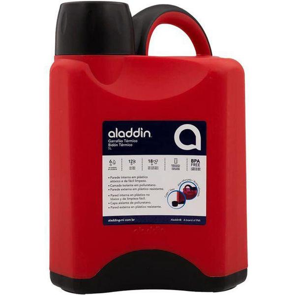 Imagem de Garrafão térmico vermelho 5l bidón aladdin