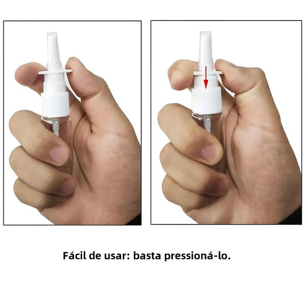 Imagem de Garrafas Plásticas para Pulverizador Nasal - 5 Unidades (10ml, 20ml e 30ml)