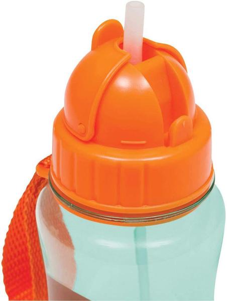 Imagem de Garrafinha com Canudo Retrátil Animal Fun Macaco Buba - 400ml