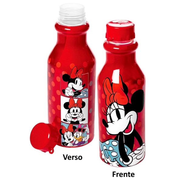 Imagem de Garrafinha com tampa da Minnie Disney 500ml Vermelha