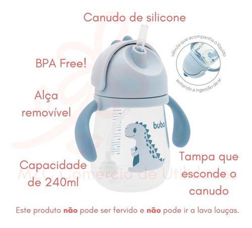 Imagem de Garrafinha De Agua Infantil Com Canudo Retratil De Silicone