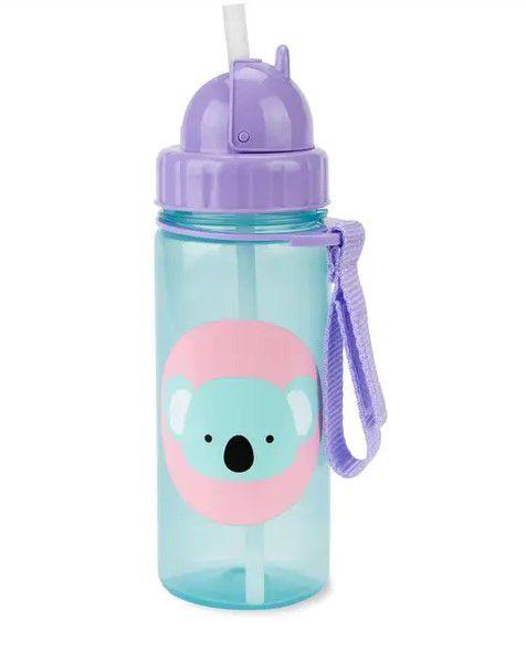 Imagem de Garrafinha Flip Zoo com Canudo 380ml Infantil - Skip Hop