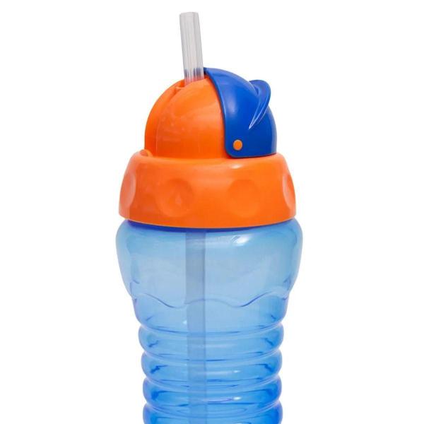 Imagem de Garrafinha Fresh Infantil Com Canudo Silicone Marinho Buba