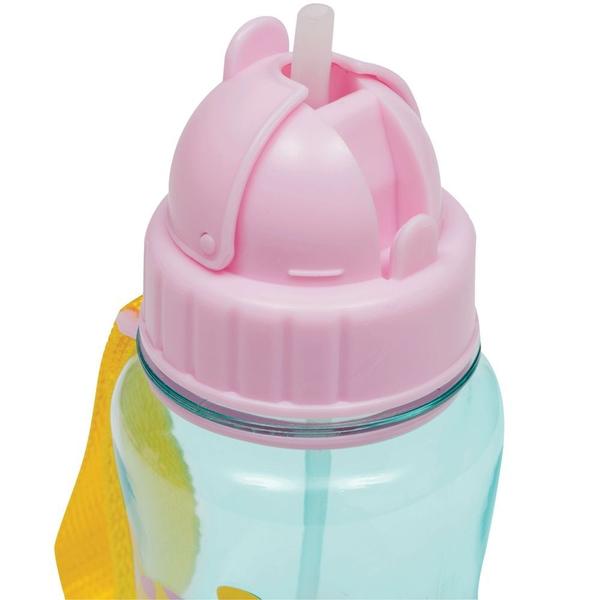 Imagem de Garrafinha infantil 400 ml buba com canudo extra reposição retrátil silicone