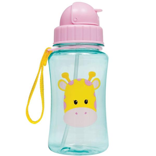 Imagem de Garrafinha infantil 400 ml buba com canudo extra reposição retrátil silicone