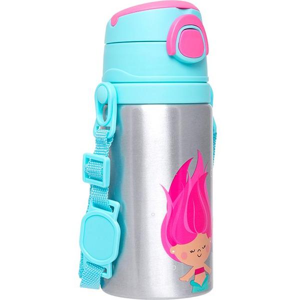 Imagem de Garrafinha Infantil Alumínio Aventuras Antivazamento com Canudo em Silicone 450ml 3+ Buba