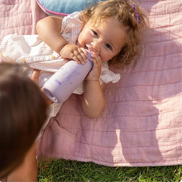 Garrafinha Infantil Mini-Me 300Ml Inox Deer Roxo - Nuk Imagem de Garrafinha Infantil Mini-Me 300Ml Inox Deer Roxo - Nuk