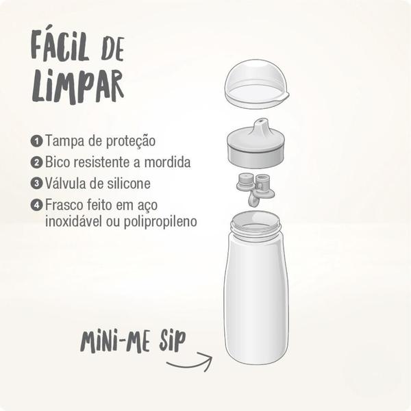 Garrafinha Infantil Mini-Me 300Ml Inox Deer Roxo - Nuk Imagem de Garrafinha Infantil Mini-Me 300Ml Inox Deer Roxo - Nuk