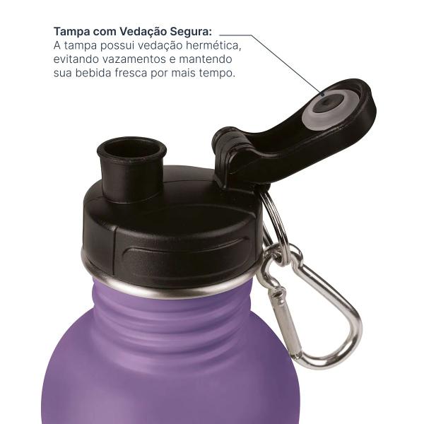 Imagem de Garrafinha Squeeze Com Tampa Water To Go 750ml em Aço Inox