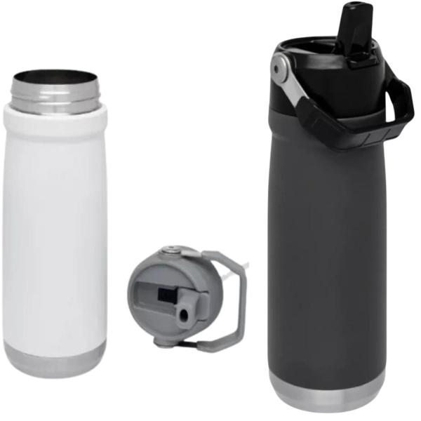 Garrafinha Térmica 610ml Aço Isolado Ideal Para Água e Alimentos Gelados ou Quentes Com Garantia - ATENA Imagem de Garrafinha Térmica 610ml Aço Isolado Ideal Para Água e Alimentos Gelados ou Quentes Com Garantia