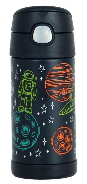 Imagem de Garrafinha Térmica Infantil Thermos 355Ml Astronauta Preta