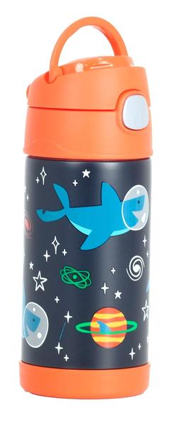 Imagem de Garrafinha Térmica Infantil Thermos 355Ml Tubarão No Espaço