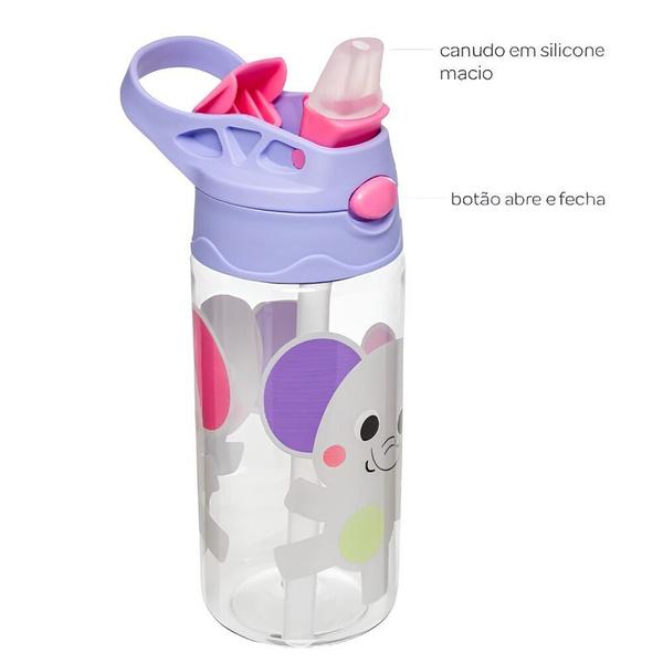 Imagem de Garrafinha tritan zoo elefante 450ml  18836 - buba 