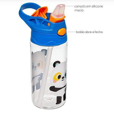 Imagem de Garrafinha tritan zoo panda 450ml  18835 - buba 