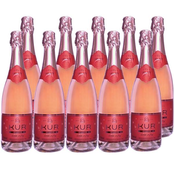 Imagem de Gaseificado Sem Álcool Kur Rosé - 750mL - Nacional - 10 un