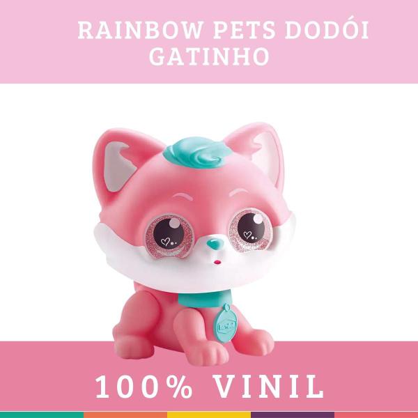 Imagem de Gatinho em Vinil Rainbow Pets Dodói Gato Bambola