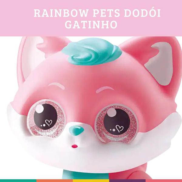 Imagem de Gatinho em Vinil Rainbow Pets Dodói Gato Bambola