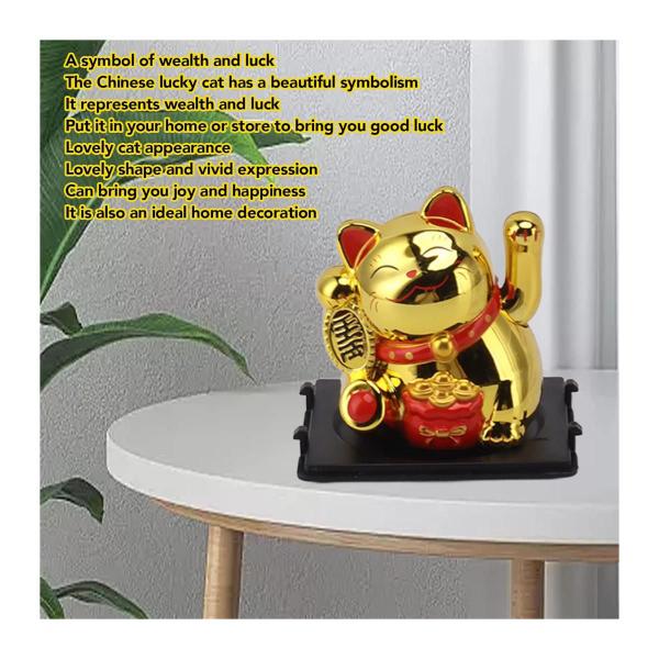 Imagem de Gato Da Sorte Chinês Dourado Maneki Neko