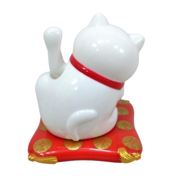 Imagem de Gato Da Sorte Maneki Neko Branco 7 Cm Alt Energia Solar