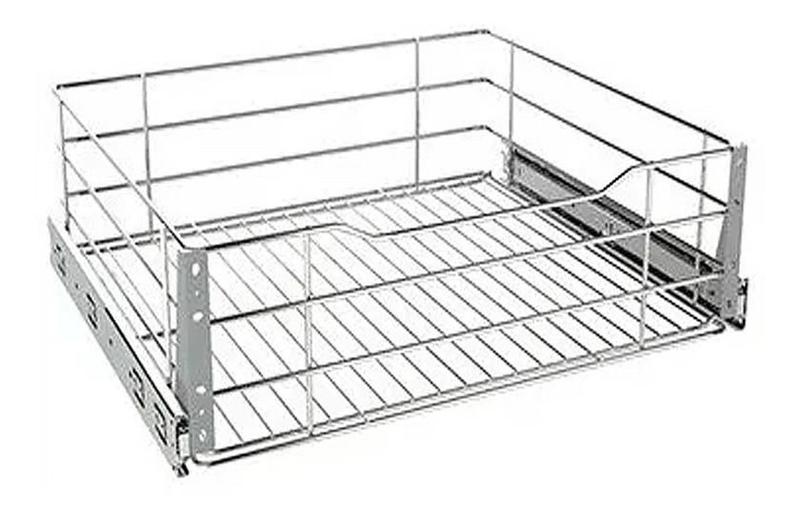Gaveta Aramada Deslizante 47x16x48 Aço Cromado 7012 - GTB Imagem de Gaveta Aramada Deslizante 47x16x48 Aço Cromado 7012