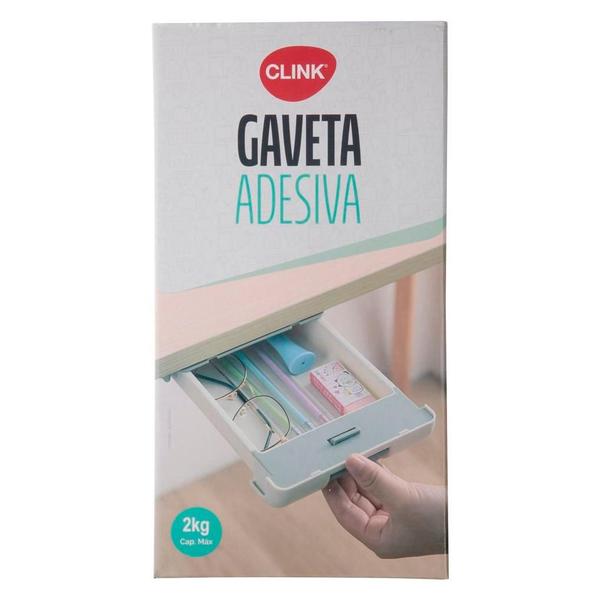 Imagem de Gaveta De Escritório Adesiva Organiza Lapis Caneta Verde