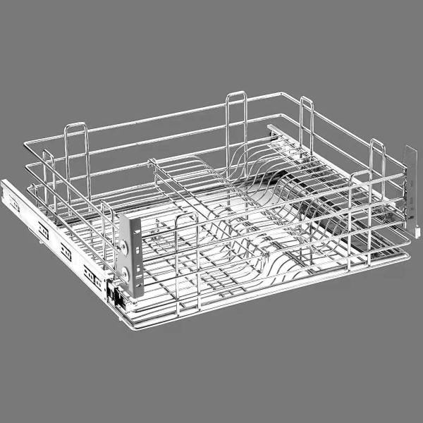 Imagem de Gaveta Escorredor De Louça Porta Prato 57cm Com Bandeja Inox