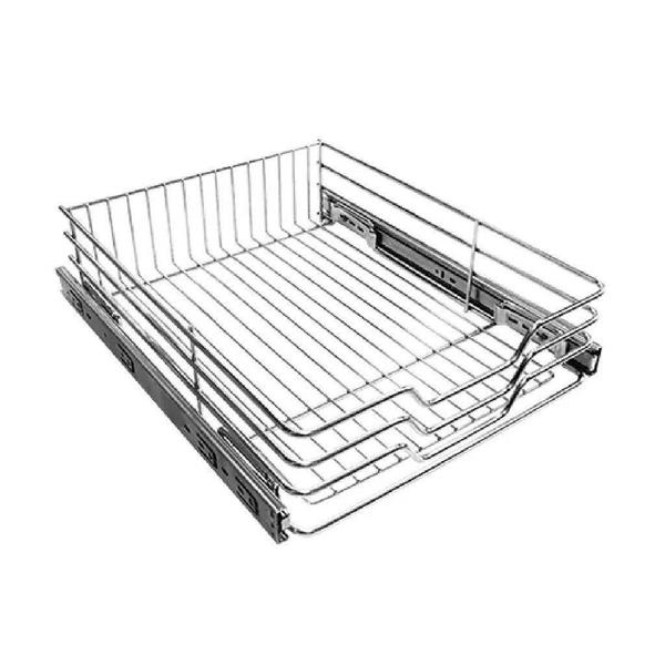 Imagem de Gaveta Fruteira 600Mm Cromada Com Trilhos 570X110X450Mm