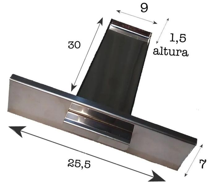 Imagem de Gaveta para churrasqueira pré moldada 30 cm x 9 cm