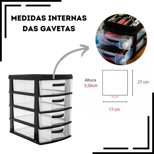 Imagem de Gaveteiro Organizador Jaguar Utilidades Max Multiuso