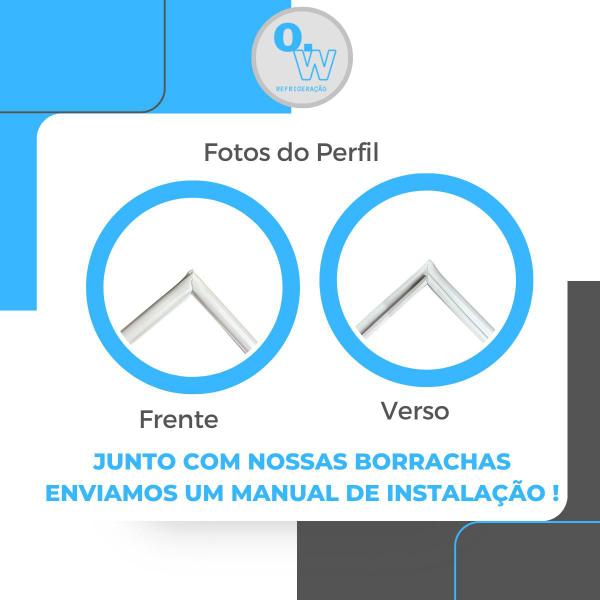 Gaxeta Borracha Freezer Consul Cha31 92x68 + Puxador - ILPEA Imagem de Gaxeta Borracha Freezer Consul Cha31 92x68 + Puxador