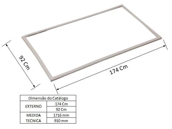 Imagem de Gaxeta Magnética para Vitrine Expositora Gelopar - GCTP-1000