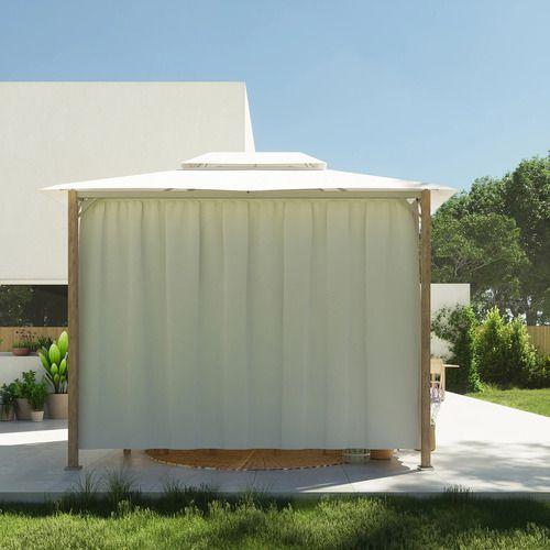 Imagem de Gazebo Aluminio Com Cortinas Reno Branco 2,8x3x4m Importado