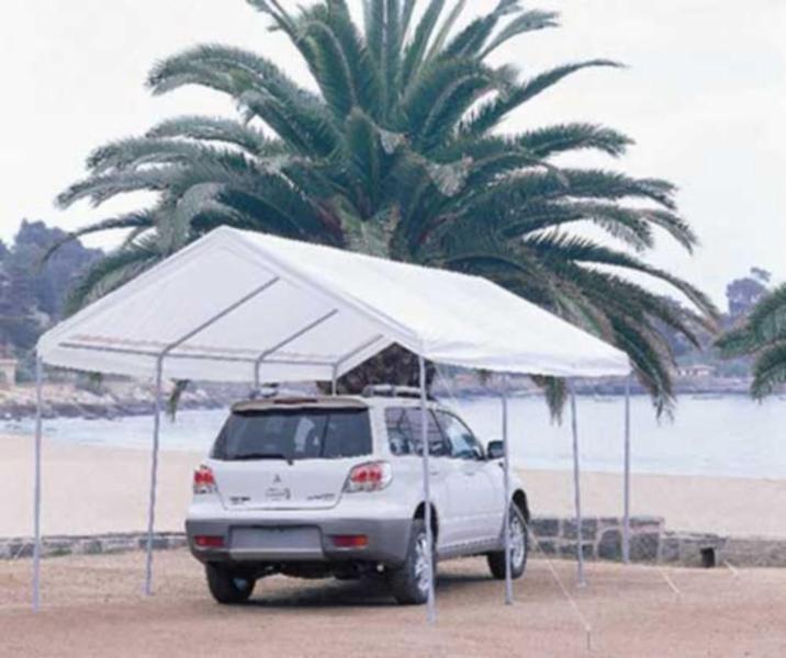 Imagem de Gazebo Retangular para Carro 600x300cm Branco