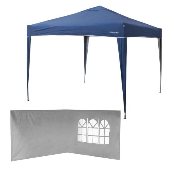 Imagem de Gazebo Tenda Dobravel Trixx 3m X 3m + 2 Paredes Brancas Mor  Kit 