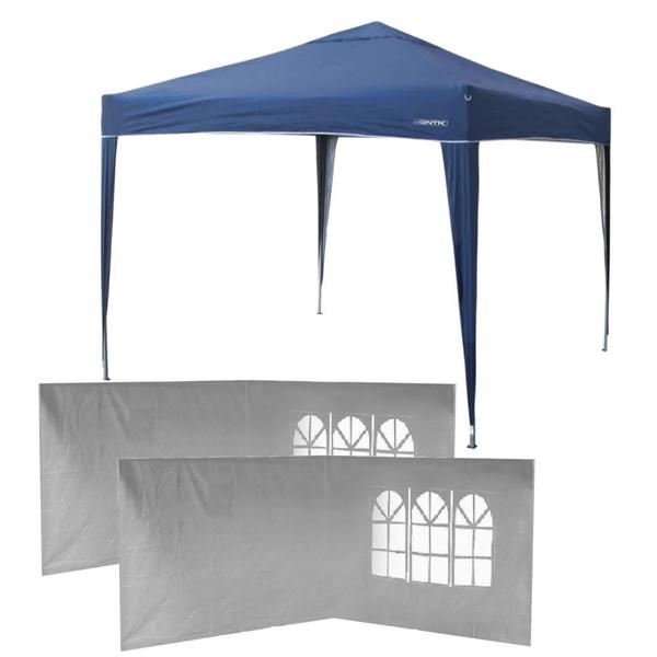 Imagem de Gazebo Tenda Dobravel Trixx 3m X 3m + 4 Paredes Brancas Mor  Kit 