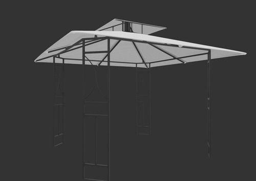 Imagem de Gazebo Tenda Pergolado Aço Branco Impermeável 3x3m - Premium