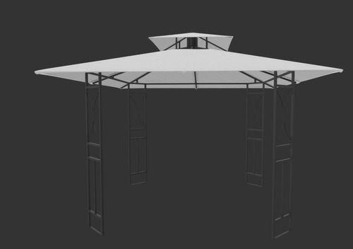 Imagem de Gazebo Tenda Pergolado Aço Branco Impermeável 3x3m - Premium