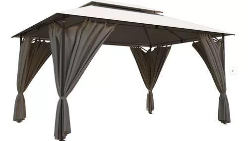 Imagem de Gazebo Tenda Pergolado De Aco 400x300cm Com Cortinas Outdoor