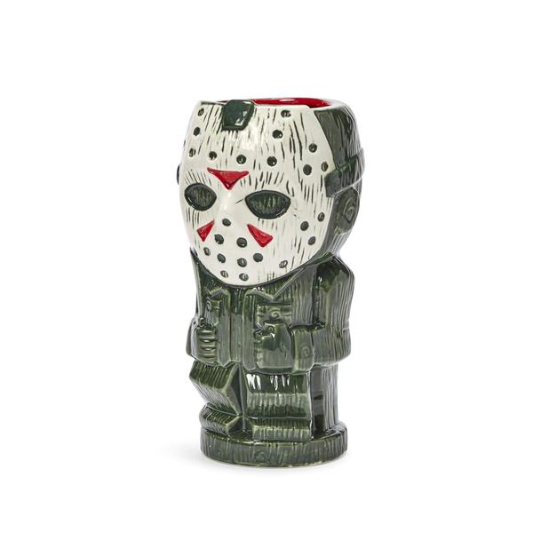 Imagem de Geeki Tikis Sexta-feira 13 Jason Voorhees Caneca  Sexta-feira oficial A 13ª Copa de Cerâmica Estilo Tiki Colecionável de Horror  Detém 26 onças