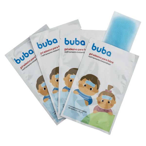 Gel Adesivo P/ Aliviar Xô Febre Bebê Criança Buba 4uni Imagem de Gel Adesivo P/ Aliviar Xô Febre Bebê Criança Buba 4uni