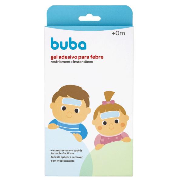 Gel Adesivo P/ Aliviar Xô Febre Bebê Criança Buba 4uni Imagem de Gel Adesivo P/ Aliviar Xô Febre Bebê Criança Buba 4uni