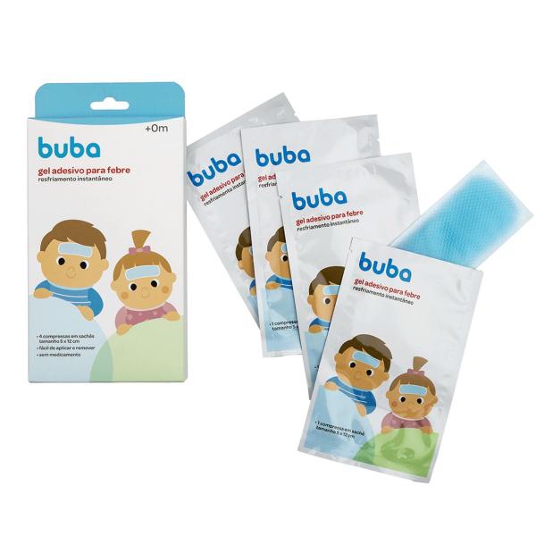 Gel Adesivo P/ Aliviar Xô Febre Bebê Criança Buba 4uni Imagem de Gel Adesivo P/ Aliviar Xô Febre Bebê Criança Buba 4uni