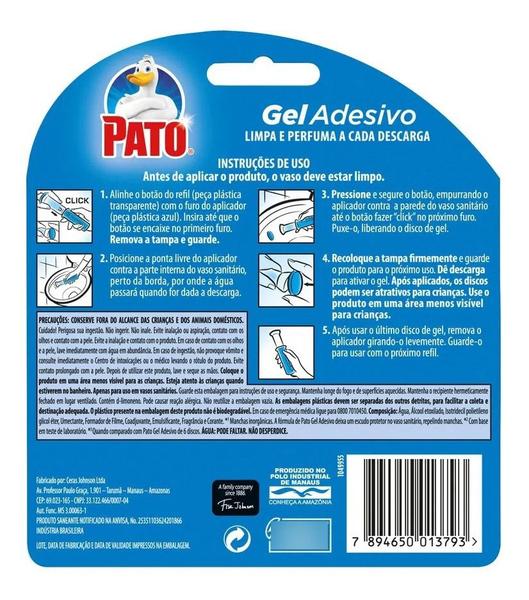 Imagem de Gel Adesivo Para Sanitários Pato Marine C Aplicador Kit 3