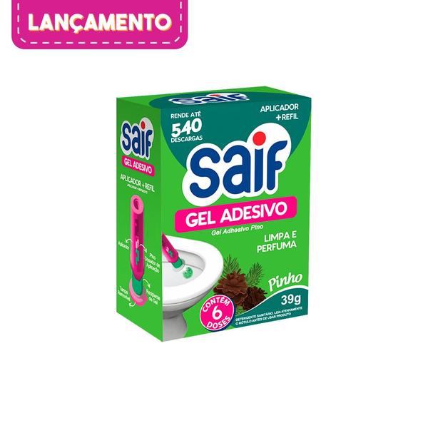 Imagem de Gel adesivo sanitário pinho 39g saif