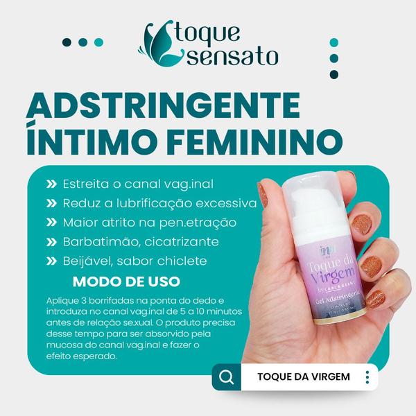 Imagem de Gel Adstringente Íntimo Feminino Toque da Virgem By Carla Geane 17ml Intt