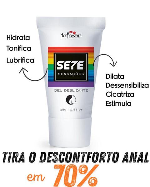 Gel Anal Sete Sensações Bisnaga - Tira a dor em 70% - Lubrificante