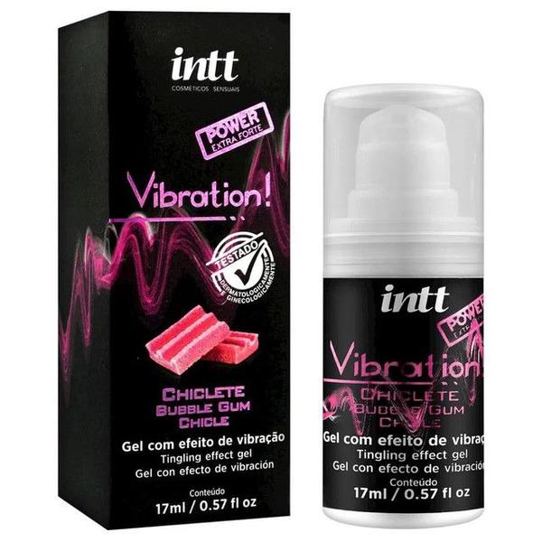 Imagem de Gel Beijavel Vibration Power Extra Forte Chiclete 17ml Intt - 2 un