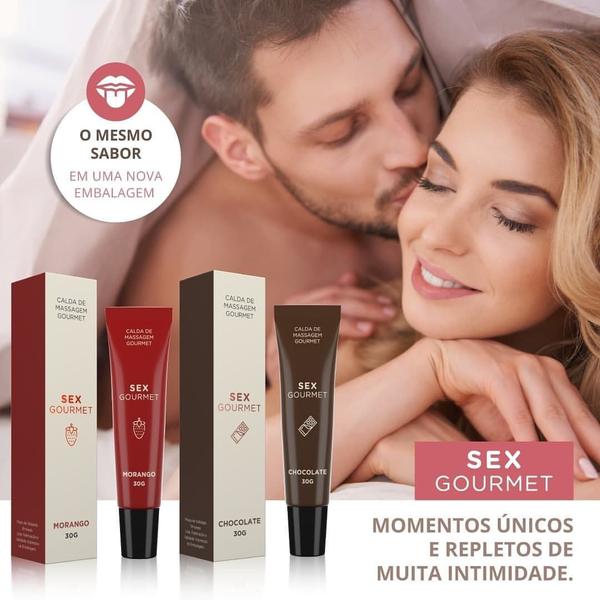 Imagem de Gel Caneta Comestível Sex Gourmet Sabor Chocolate 30g