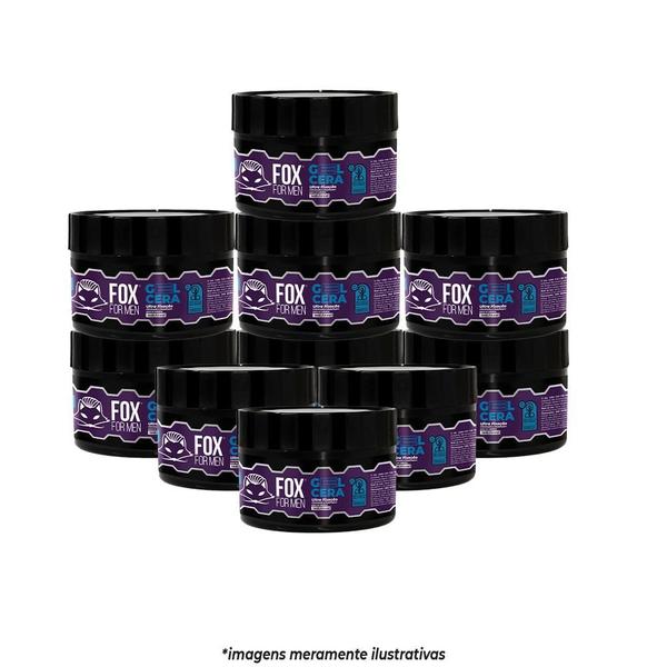 Imagem de Gel Cera 300g - Fox For Men - 10 UNIDADES